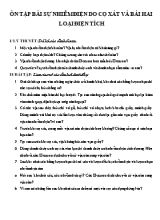 Ôn tập Vật lý Lớp 7 Sự nhiễm điện do cọ xát - Hai loại điện tích